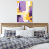 Moderne Abstracte schilderij Canvas Print (Insitu (Slaapkamer))