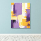Moderne Abstracte schilderij Canvas Print (Insitu (Houten vloer))