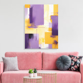 Moderne Abstracte schilderij Canvas Print (Insitu (Woonkamer))