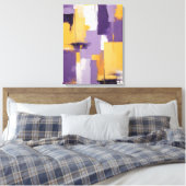 Moderne Abstracte schilderij Canvas Print (Insitu (Slaapkamer))