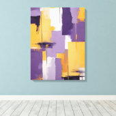 Moderne Abstracte schilderij Canvas Print (Insitu (Houten vloer))