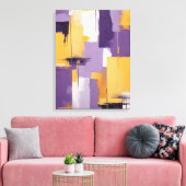 Moderne Abstracte schilderij Canvas Print (Insitu (Woonkamer))