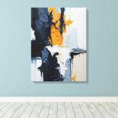 Moderne Abstracte schilderij Canvas Print (Insitu (Houten vloer))