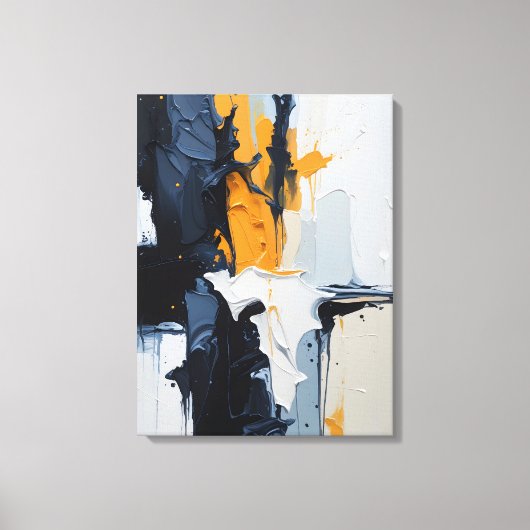 Moderne Abstracte schilderij Canvas Print (Voorkant)