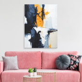Moderne Abstracte schilderij Canvas Print (Insitu (Woonkamer))