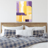 Moderne Abstracte schilderij Canvas Print (Insitu (Slaapkamer))