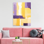 Moderne Abstracte schilderij Canvas Print (Insitu (Woonkamer))