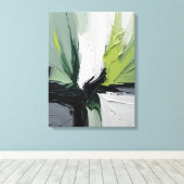 Moderne Abstracte Schildering Canvasprint Canvas Afdruk (Insitu (Houten vloer))