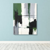 Moderne Abstracte Schildering Canvasprint Canvas Afdruk (Insitu (Houten vloer))
