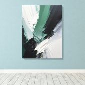 Moderne Abstracte Schildering Canvasprint Canvas Afdruk (Insitu (Houten vloer))