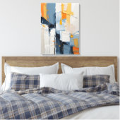 Moderne Abstracte Schildering Canvasprint Canvas Afdruk (Insitu (Slaapkamer))
