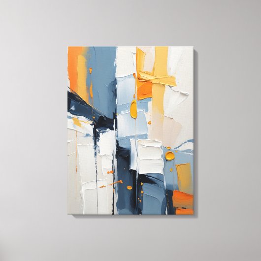Moderne Abstracte Schildering Canvasprint Canvas Afdruk (Voorkant)