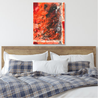 Moderne Abstracte Schildering op Canvasprint Canvas Afdruk