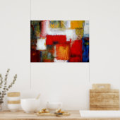 Moderne Abstracte Schilderkunst Kunstprints Poster (Keuken)