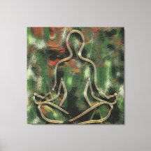 Moderne Abstracte Schilderkunst Yoga Meditatie Gro