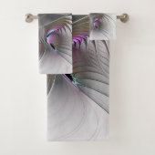 Moderne Abstracte Shy Fantasy Figuur Fractal Art Bad Handdoek (Insitu)