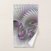 Moderne Abstracte Shy Fantasy Figuur Fractal Art Bad Handdoek (Handdoek)