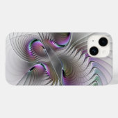 Moderne Abstracte Shy Fantasy Figuur Fractal Art Case-Mate iPhone Case (Achterkant (horizontaal))
