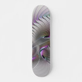 Moderne Abstracte Shy Fantasy Figuur Fractal Art Skateboard (Voorkant)