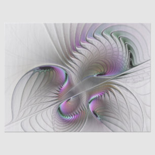 Moderne Abstracte Shy Fantasy Figuur Fractal Art Tissuepapier