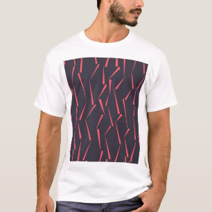 Moderne abstracte speelse geometrische driehoekpat t-shirt