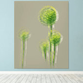 Moderne Abstracte springstbomen Canvas Afdruk (Insitu (Houten vloer))