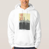 Moderne Abstracte stedelijke achtergrond levendig Hoodie (Voorkant)