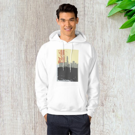 Moderne Abstracte stedelijke achtergrond levendig Hoodie