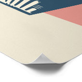 Moderne Abstracte stedelijke achtergrond levendig  Poster (Hoek)