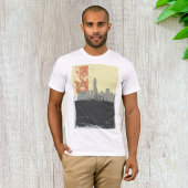 Moderne Abstracte stedelijke achtergrond levendig  T-shirt
