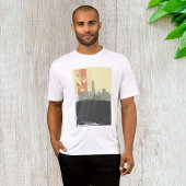 Moderne Abstracte stedelijke achtergrond levendig T-shirt