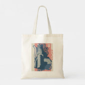 Moderne Abstracte stedelijke achtergrond levendig Tote Bag (Achterkant)