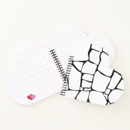Moderne Abstracte Steenpatroon Notitieboek