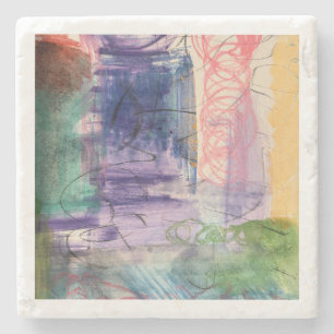 Moderne Abstracte Stenen Onderzetter