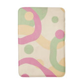 Moderne Abstracte Stippen en lijnen kleurrijk Badmat (Voorkant Verticaal)