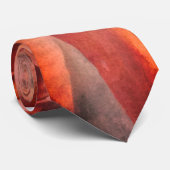 Moderne Abstracte Stropdas woestijnzonsondergang (Opgerold)