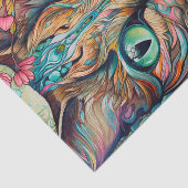 Moderne Abstracte Tabbykat Tissuepapier (Detail)