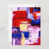 Moderne Abstracte tekenafdrukken Briefkaart (Voorkant / Achterkant)