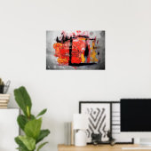 Moderne Abstracte tekenafdrukken Poster (Thuiskantoor)