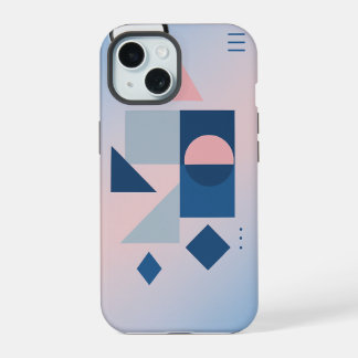 Moderne abstracte telefoonhoes met levendige kleur iPhone 15 hoesje