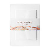 Moderne Abstracte Terra Cotta herfstbruiloft Uitnodigingen Wikkel (Voorkant Voorbeeld)