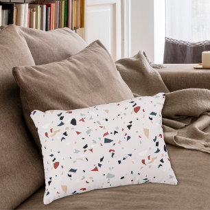 Moderne Abstracte Terrazzo Patroon uit het Midden Accent Kussen