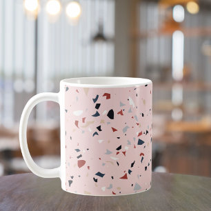 Moderne Abstracte Terrazzo Patroon uit het Midden  Koffiemok