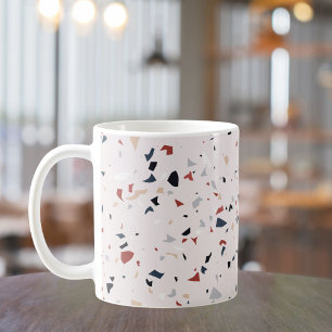 Moderne Abstracte Terrazzo Patroon uit het Midden Koffiemok