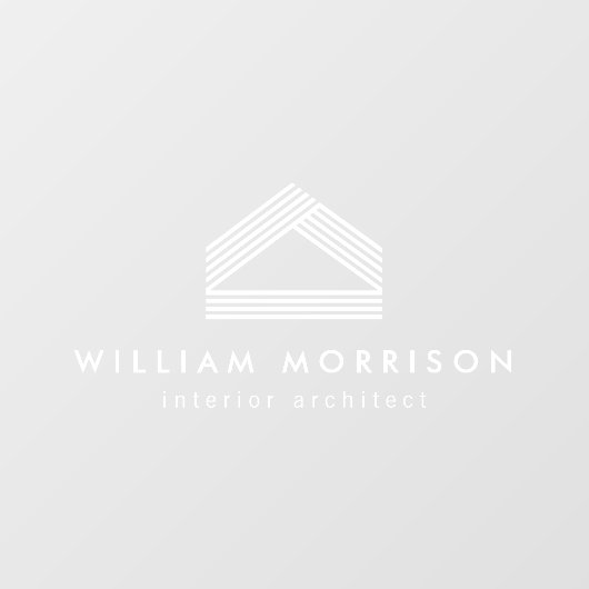 Moderne Abstracte thuisLogo Raamsticker (Vel)