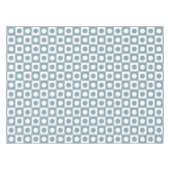 Moderne Abstracte Turquoise & Witte Tafelkleed (Voorkant (Horizontaal))
