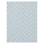 Moderne Abstracte Turquoise & Witte Tafelkleed (Voorkant)