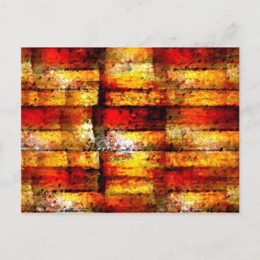 Moderne Abstracte verf Briefkaart (Voorkant)