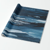 Moderne Abstracte verf Cadeaupapier (Uitgerold)