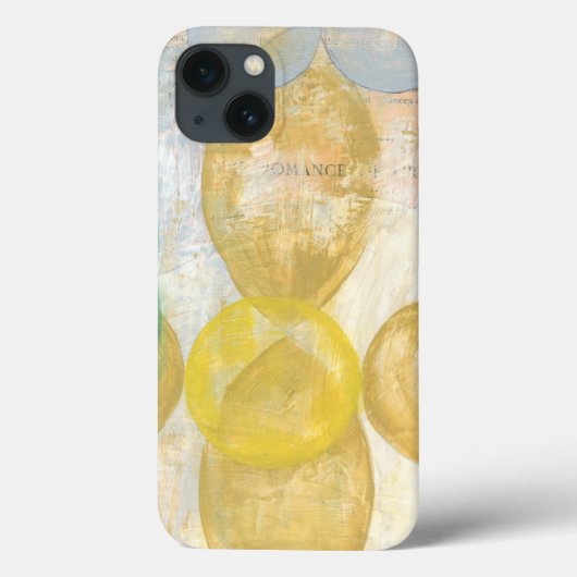 Moderne Abstracte verf op krantenpapier Case-Mate iPhone Case (Achterkant)